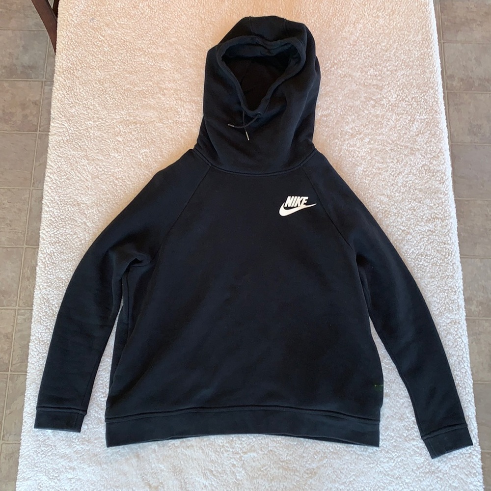 NIKE Black Cowl Neck Hoodie